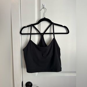 Black Aerie Cropped Workout Tank